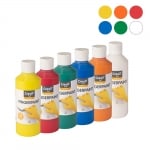 Комплект бои за рисуване с ръце CREALL, 6 цвята x 250 ml