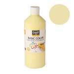 Плакатна боя BASIC COLOR, 500 ml, пастелно жълта