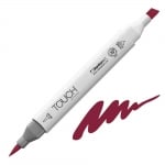 Маркер TOUCH TWIN BRUSH, R1, Wine Red