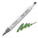 Маркер TOUCH TWIN BRUSH, G43, Deep Olive Green