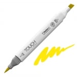 Маркер TOUCH TWIN BRUSH, F123, Fluorescent Yellow