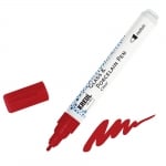 Маркер за стъкло Glass Color Pen, връх 2-4 mm, кармин червен