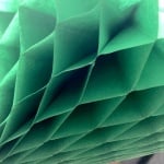 Хартия акордеон 30 слоя, 930 g/m2, 49.5 x 69 cm, 1л, зелен