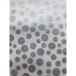 Хартия прозрачна твърда, 115 g/m2, 50 x 60 cm, 1л, Сребристи спирали, бял