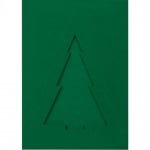 Комплект картичка с елха прозорец и плик, 220 g/m2, А6, 5 бр., зелен