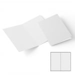 Картичка цветен картон RicoDesign, PAPER POETRY, DL, 240 g, HELLWEISS