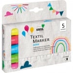 Комплект текстилни маркери Junior, medium, 5 броя