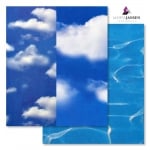 Варио картон, 300 g/m2, 50 x 70 cm, 1л, големи и малки облаци/вода