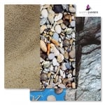 Варио картон, 300 g/m2, 50 x 70 cm, 1л, пясък и скала/миди и камъчета