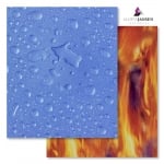 Варио картон, 300 g/m2, 50 x 70 cm, 1л, огън/дъждовни капки