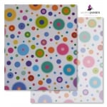 Варио картон, 300 g/m2, 50 x 70 cm, 1л, разноцветни кръгове