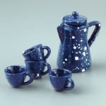 Миниатюра, Прибори за чай, 1- 5 cm, 5 бр., сини