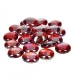 Стъклени камъчета, Glas-Nuggets, 18-20 mm, 100 g / 20-30 бр., преливащи цветове, червени