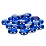 Стъклени камъчета, Glas-Nuggets, 18-20 mm, 100 g / 20-30 бр., преливащи цветове, светлосини