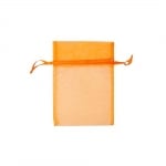 Торбичка подаръчна шифон, 12 x 17 cm, оранжев