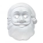 Маска за лице, Дядо Коледа, 22.5 x 28.5 cm, бял
