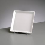 Порцеланова квадратна чиния, 23 x 23 cm, бял