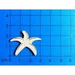 Деко фигурка морска звезда, дърво, 30 mm H0003 MAS 4003