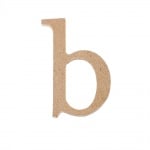 Декоративен символ RicoDesign, "b", MDF, 4,1x2,8 cm