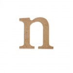 Декоративен символ RicoDesign, "n", MDF, 2,8X3,0 cm