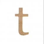 Декоративен символ RicoDesign, "t", MDF, 4,1x2,0 cm