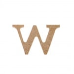 Декоративен символ RicoDesign, "w", MDF, 2,6X4,1 cm