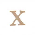 Декоративен символ RicoDesign, "x", MDF, 2,7X2,8 cm