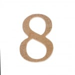 Декоративен символ RicoDesign, "8", MDF, 4,1x2,8 cm