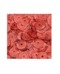 Кръгли пайети, релефни, ф 6 mm, ~ 500 бр., холограмно червено