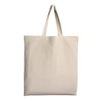Памучна чанта, дълги дръжки, 38 х 42 cm, натурална