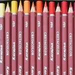 Комплект цветни моливи CretaColor, KARMINA, 12 цвята