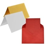 Картичка цветен картон RicoDesign, PAPER POETRY, HB6, 240g, ROT