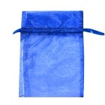 Торбичка подаръчна шифон, 12 x 17 cm, кралско синьо