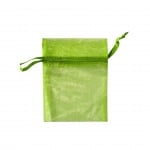 Торбичка подаръчна шифон, 9 x 12 cm, зелена