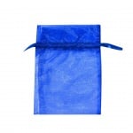 Торбичка подаръчна шифон, 12 x 17 cm, кралско синьо