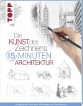 Книга на немски език TOPP, DIE KUNST DES ZEICHNENS 15 MINUTEN - ARCHITEKTUR, 96 стр.