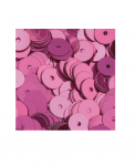 Кръгли пайети, плоски, ф 6 mm, ~ 500 бр., розови