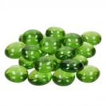 Стъклени камъчета, Glas-Nuggets, 18-20 mm, 100 g / 20-30 бр., светлозелени