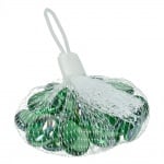 Стъклени камъчета, Glas-Nuggets, 18-20 mm, 100 g / 20-30 бр., преливащи цветове, зелени