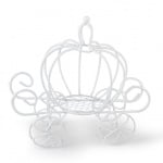 Градинска количка - миниатюра, 13 х 12 cm, бяла