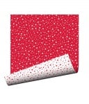Варио картон, 250g/m2, 50x 70cm, 1л, бял/ червени звезди