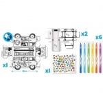 Креативен комплект MINI BOX създай и оцвети КАРАВАНА 10 части, 4+ 