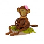 Креативен комплект Monkey, филц, 14.5 cm, 38 части