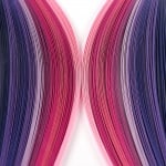 Ленти, Quilling, 3 mm x 48 cm, 100 ленти, розово-лилави