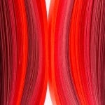Ленти, Quilling, 10 mm x 48 cm, 100 ленти, червена гама
