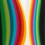 Ленти, Quilling, 10 mm x 48 cm, 100 ленти, разноцветни