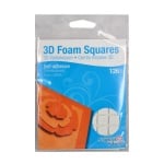 3D Двойнолепящи Foam Squares, 11x12x2mm, бели, стандартна, 126 бр.
