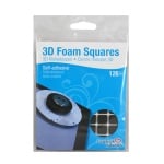 3D Двойнолепящи Foam Squares, 11x12x2mm, черни, стандартна, 126 бр.