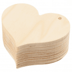 Дървена кутия, Сърце, 9 x 4 cm