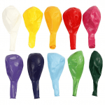 Балони кръгли, ф23 cm, 10 бр., различни цветове